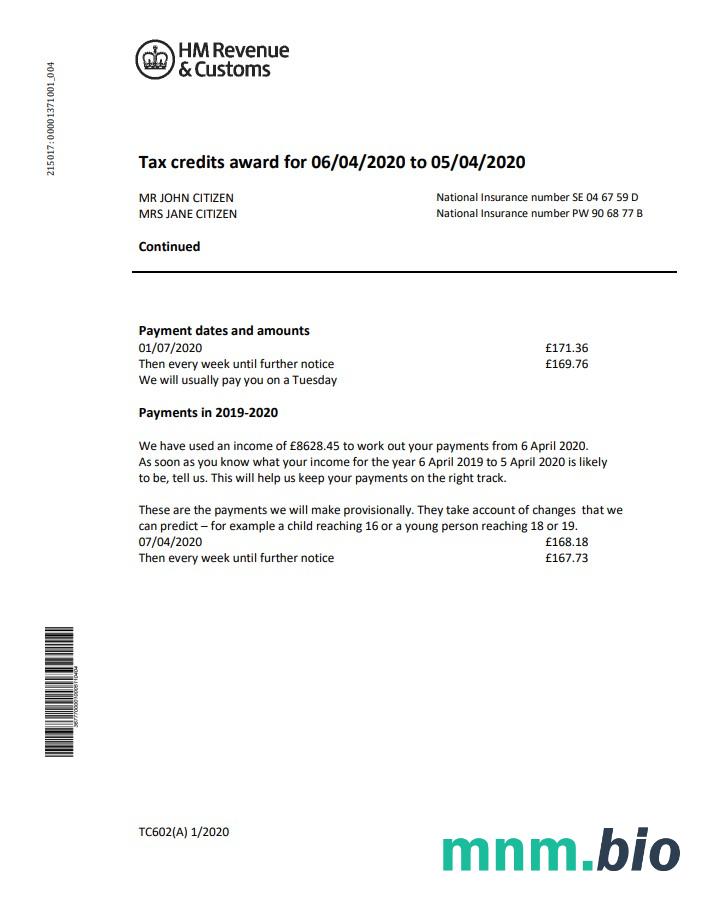 Wielka Brytania Debenhams card monthly statement szablon Worda i PDF, 4 strony